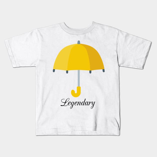 Yellow umbrella - legendary - How I met your mother Kids T-Shirt by chillstudio